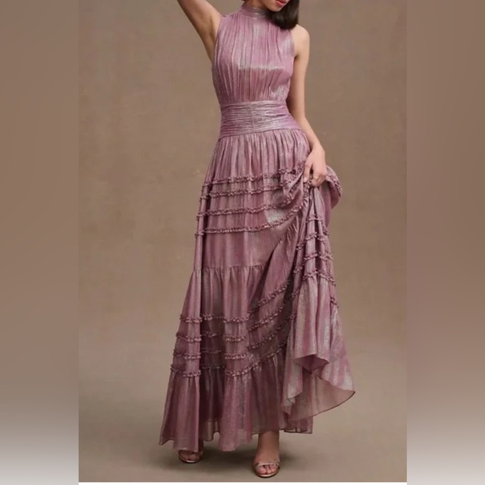 BHLDN Mauve Maxi Dress